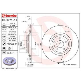 09.9771.11 BREMBO COATED DISC LINE Disco freno