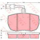 GDB789 TRW Kit pastiglie freno Freno a disco