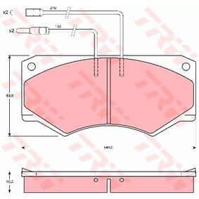 GDB389 TRW Kit pastiglie freno Freno a disco