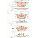 GDB3476 TRW COTEC Kit pastiglie freno Freno a disco