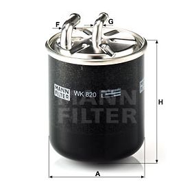 WK820 MANN-FILTER Filtro carburante