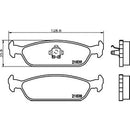 2183801 TEXTAR Kit pastiglie freno Freno a disco