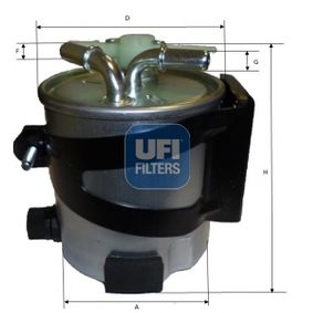 5541800 UFI Filtro carburante