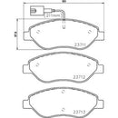 2371102 TEXTAR Kit pastiglie freno Freno a disco