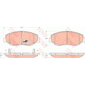 GDB3325 TRW COTEC Kit pastiglie freno Freno a disco