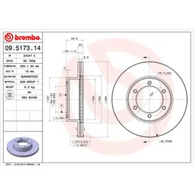 09.5173.14 BREMBO Disco freno