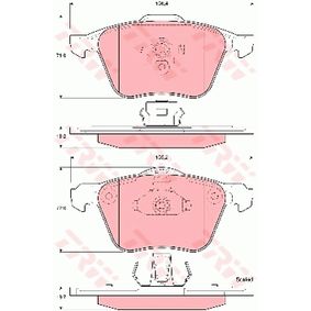 GDB1576 TRW COTEC Kit pastiglie freno Freno a disco