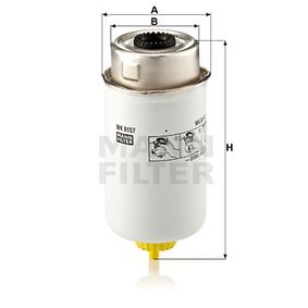 WK8157 MANN-FILTER Filtro carburante