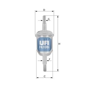 3101500 UFI Filtro carburante