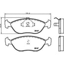 2014701 TEXTAR Kit pastiglie freno Freno a disco