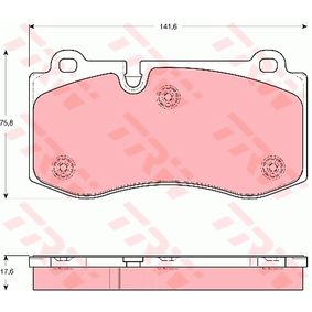 GDB1667 TRW COTEC Kit pastiglie freno Freno a disco