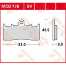 MCB736 TRW Kit pastiglie freno Freno a disco