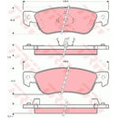 GDB768 TRW Kit pastiglie freno Freno a disco