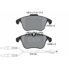 2433201 TEXTAR Kit pastiglie freno Freno a disco