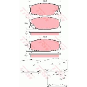 GDB3423 TRW Kit pastiglie freno Freno a disco