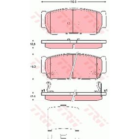 GDB3417 TRW Kit pastiglie freno Freno a disco