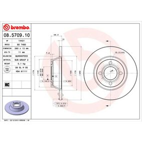 08.5709.10 BREMBO Disco freno