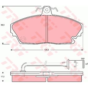 GDB479 TRW Kit pastiglie freno Freno a disco