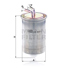 WK845/3 MANN-FILTER Filtro carburante