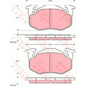 GDB905 TRW COTEC Kit pastiglie freno Freno a disco