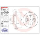 08.B649.11 BREMBO COATED DISC LINE Disco freno