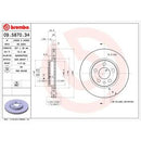 09.5870.34 BREMBO Disco freno