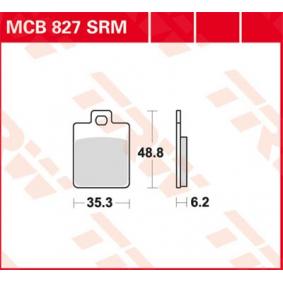 MCB827SRM TRW Kit pastiglie freno Freno a disco