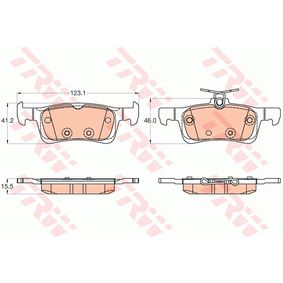 GDB2037 TRW COTEC Kit pastiglie freno Freno a disco