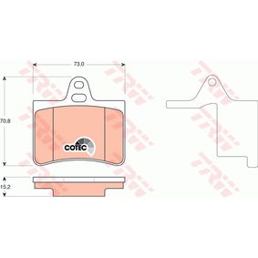 GDB1450 TRW COTEC Kit pastiglie freno Freno a disco