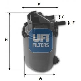 2406101 UFI Filtro carburante