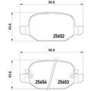 P23150 BREMBO Kit pastiglie freno Freno a disco