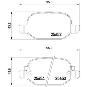 P23150 BREMBO Kit pastiglie freno Freno a disco