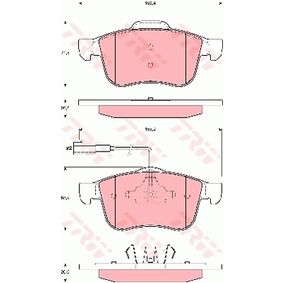 GDB1647 TRW COTEC Kit pastiglie freno Freno a disco