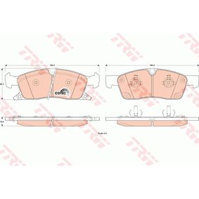 GDB4603 TRW Kit pastiglie freno Freno a disco