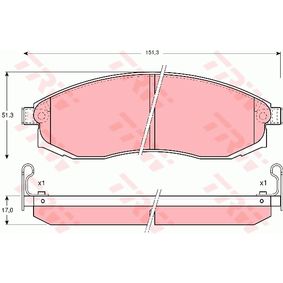 GDB3124 TRW Kit pastiglie freno Freno a disco