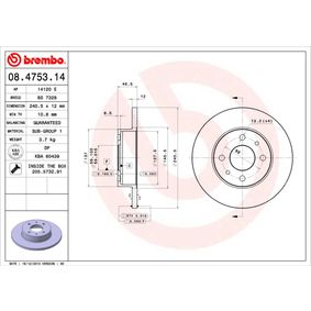 08.4753.14 BREMBO Disco freno