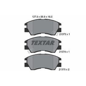 2137301 TEXTAR Kit pastiglie freno Freno a disco