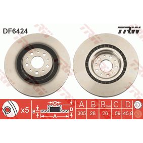 DF6424 TRW Disco freno