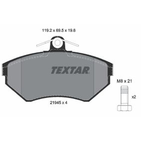 2194503 TEXTAR Kit pastiglie freno Freno a disco