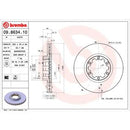 09.8634.10 BREMBO Disco freno