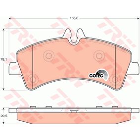 GDB1699 TRW COTEC Kit pastiglie freno Freno a disco