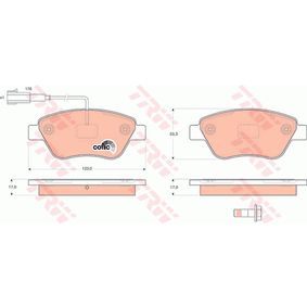 GDB1590 TRW COTEC Kit pastiglie freno Freno a disco