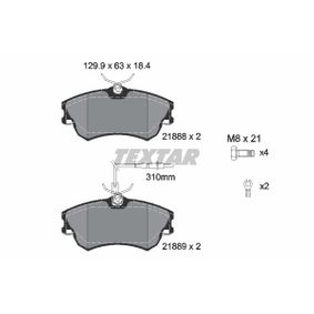 2188801 TEXTAR Kit pastiglie freno Freno a disco