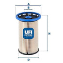 2602600 UFI Filtro carburante