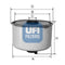 2445400 UFI Filtro carburante