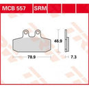 MCB557 TRW Kit pastiglie freno Freno a disco