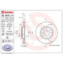 09.5870.14 BREMBO Disco freno