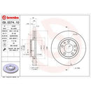 09.5574.10 BREMBO Disco freno