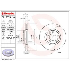 09.5574.10 BREMBO Disco freno