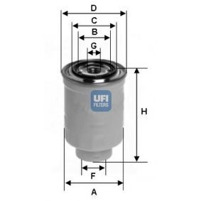 2441300 UFI Filtro carburante